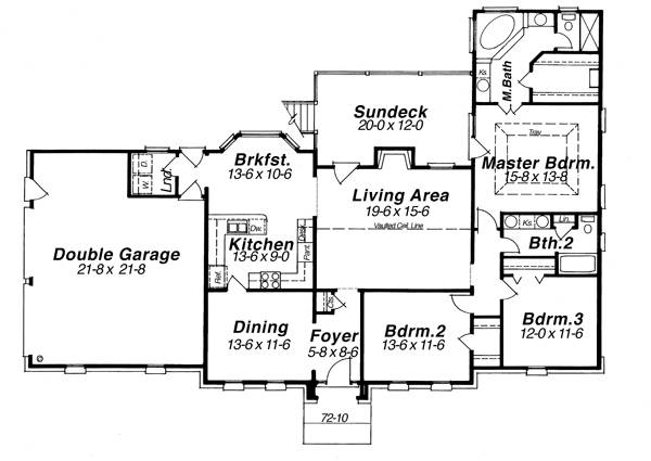 Floor Plan image of HENSLEY House Plan